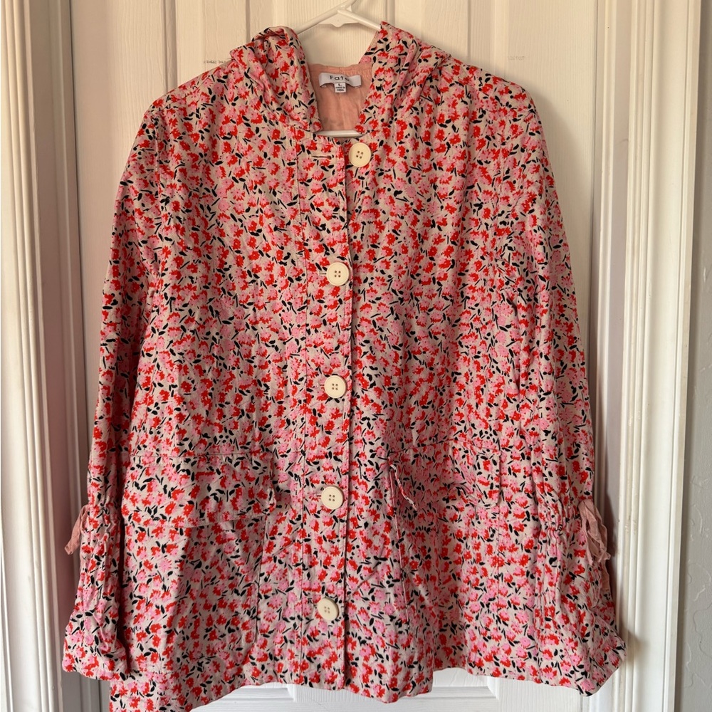 Fate Pink Floral Teddy Jacket